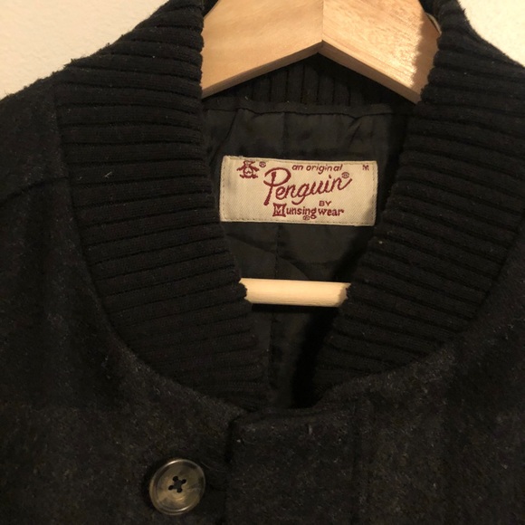 Plaid Penguin Bomber Wool jacket - Picture 2 of 4